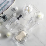 Locco Decor Bathroom Accessory Set Acrylic Tumbler, Soap Dispenser, Tooth Holder