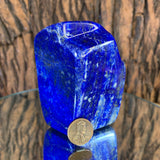 456.0g 8x4x4cm Dark Blue Lapis Lazuli Natural Shape from Afghanistan