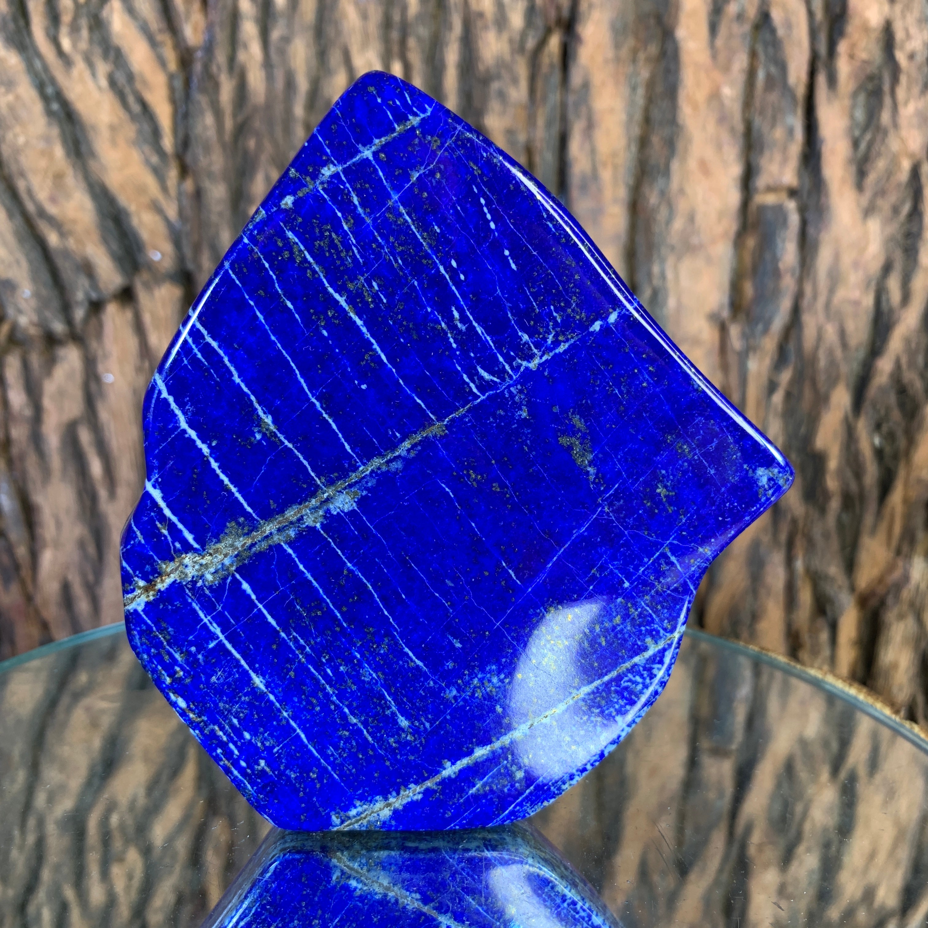 436.0g 9x9x2cm Dark Blue Lapis Lazuli Natural Shape from Afghanistan