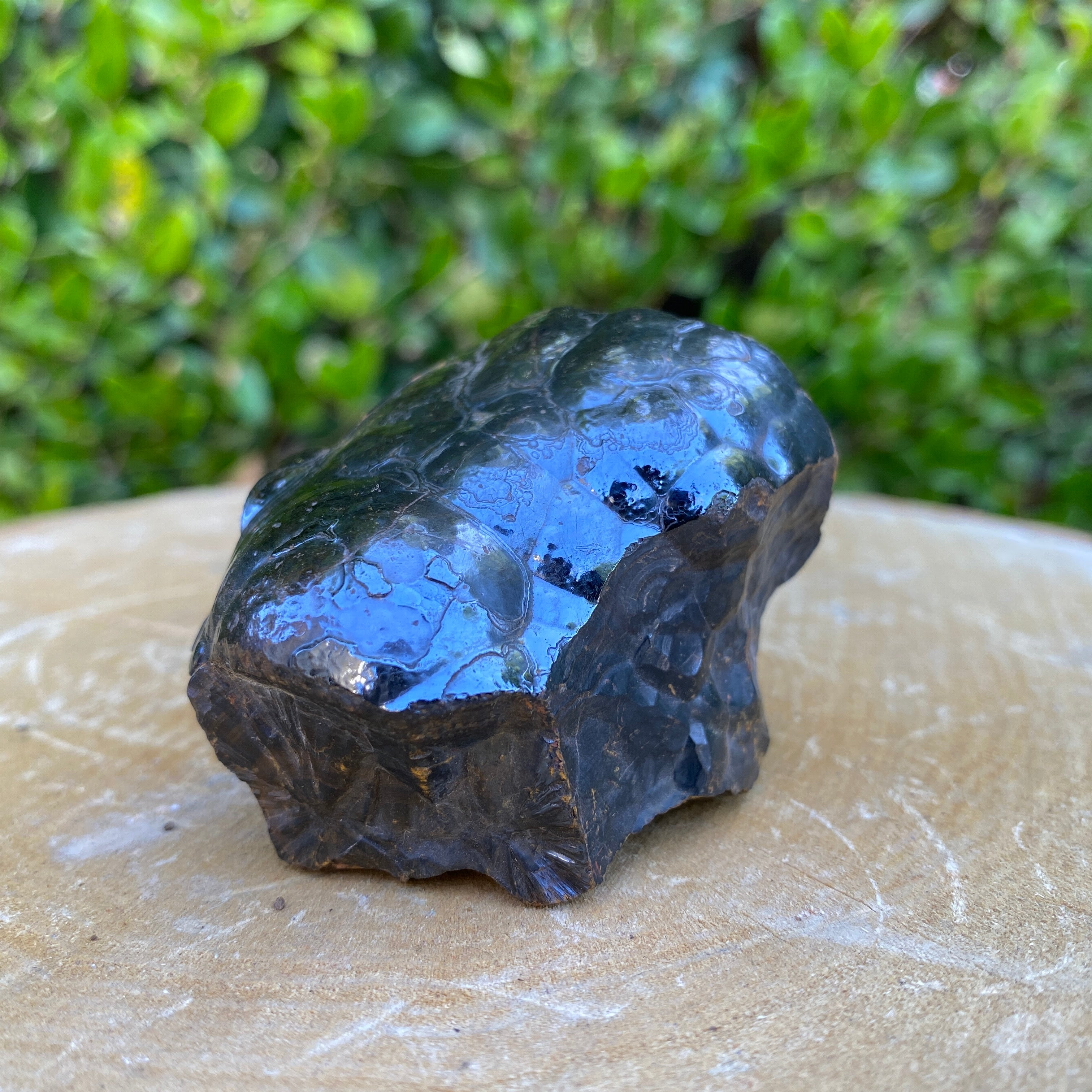 170.0g 6x6x5cm Black Botryoidal Hematite from Morocco
