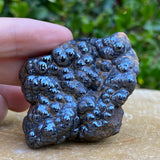 96.0g 7x5x2cm Black Botryoidal Hematite from Morocco