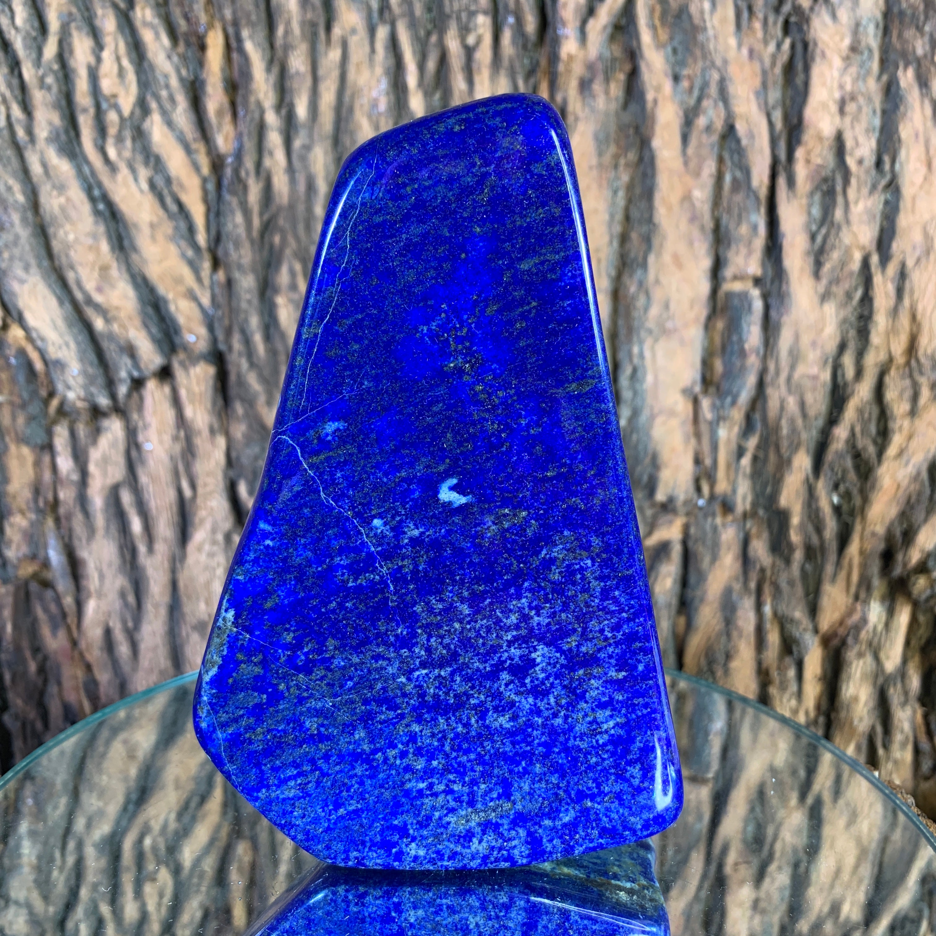 893.0g 14x8x3cm Dark Blue Lapis Lazuli Natural Shape from Afghanistan