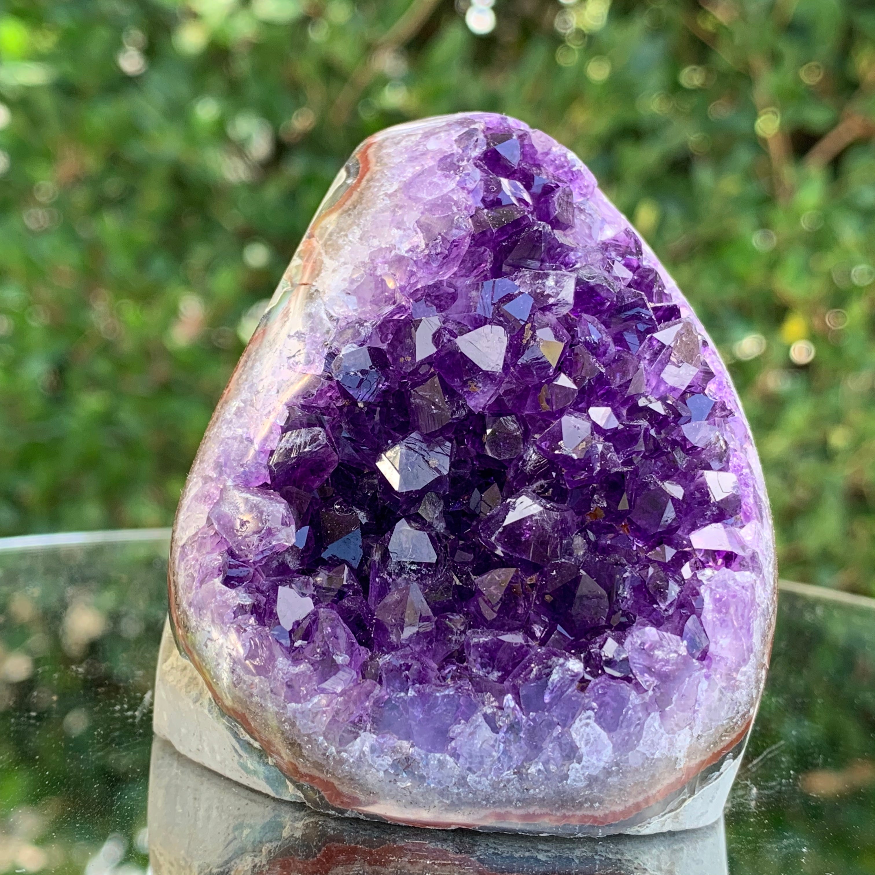 367.9g 6x7x8cm Purple Amethyst Geode from Uruguay
