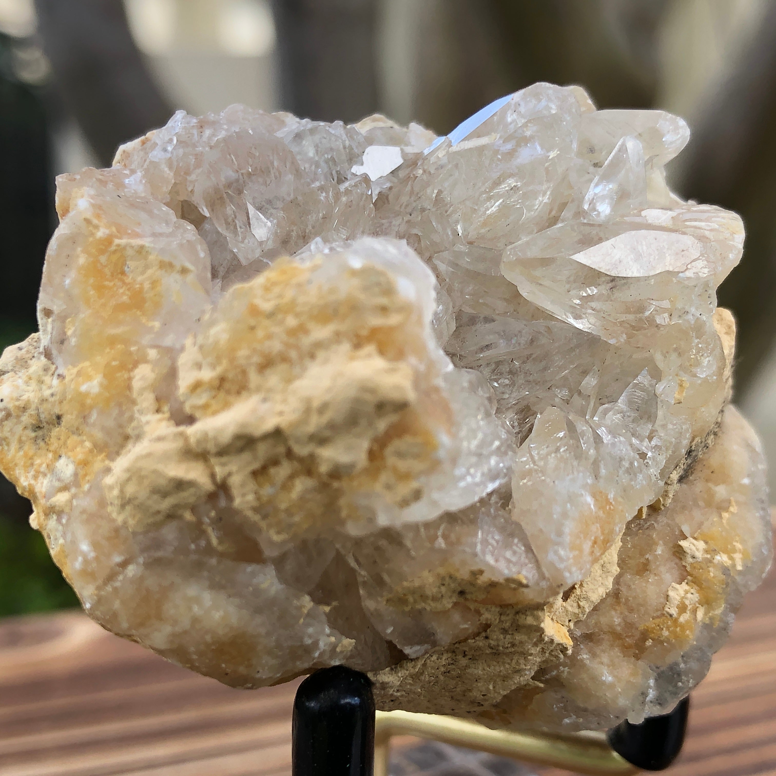 60g 1.7x1.7x1.3cm White Calcite Geode  from Brazil