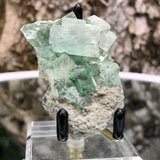 58g 7x5x6cm Glass Green and Clear Fluorite from Xianghualing,Hunan,CHINA
