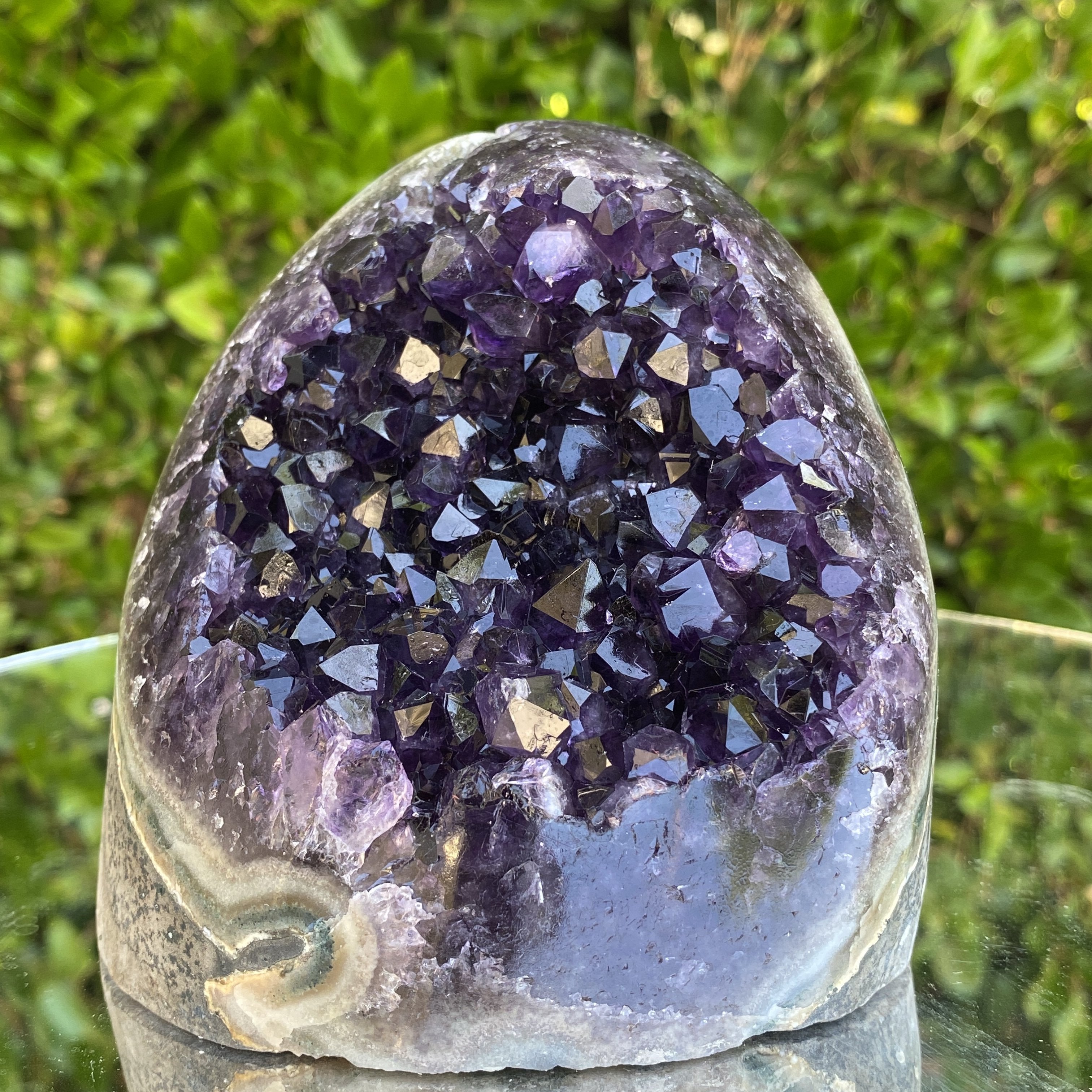 Extra Large Uruguayan Amethyst Geode Cluster - Deep Purple Raw Crystal Specimen