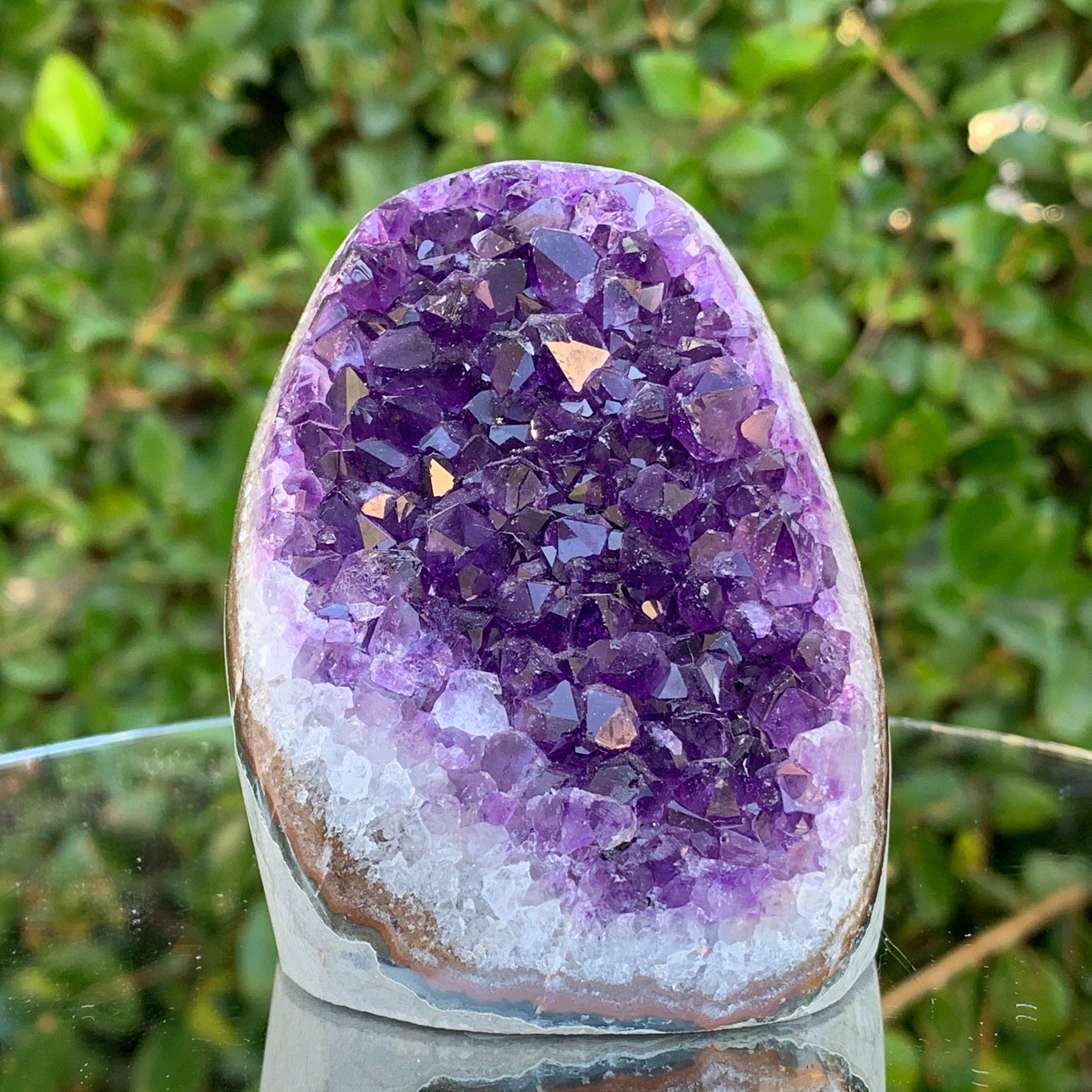 392g 7x7x8cm Purple Amethyst Geode from Uruguay