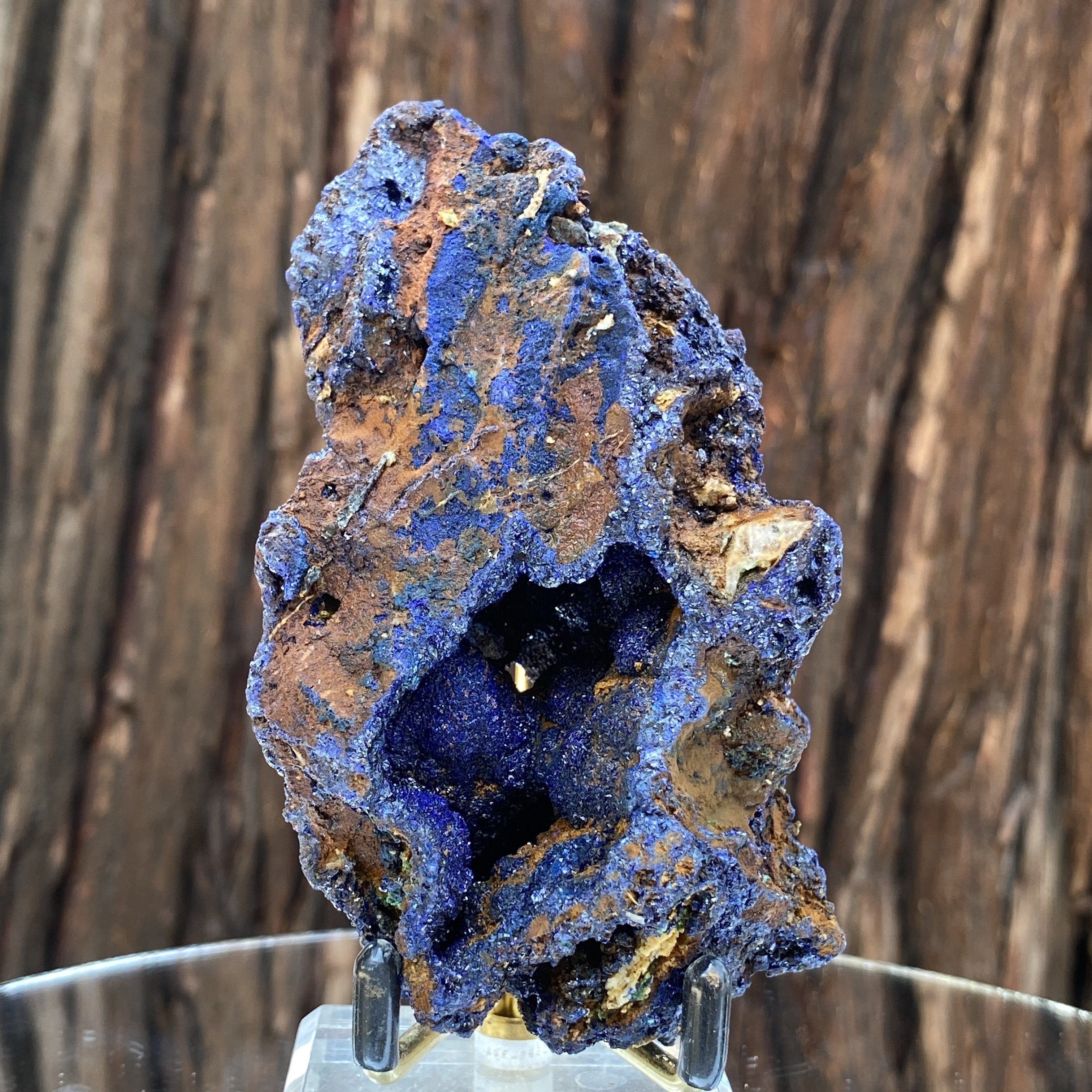 194g 10x6x5cm Blue Shiny Azurite from Laos - Locco Decor