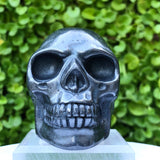 Silver Iron Ore Skull