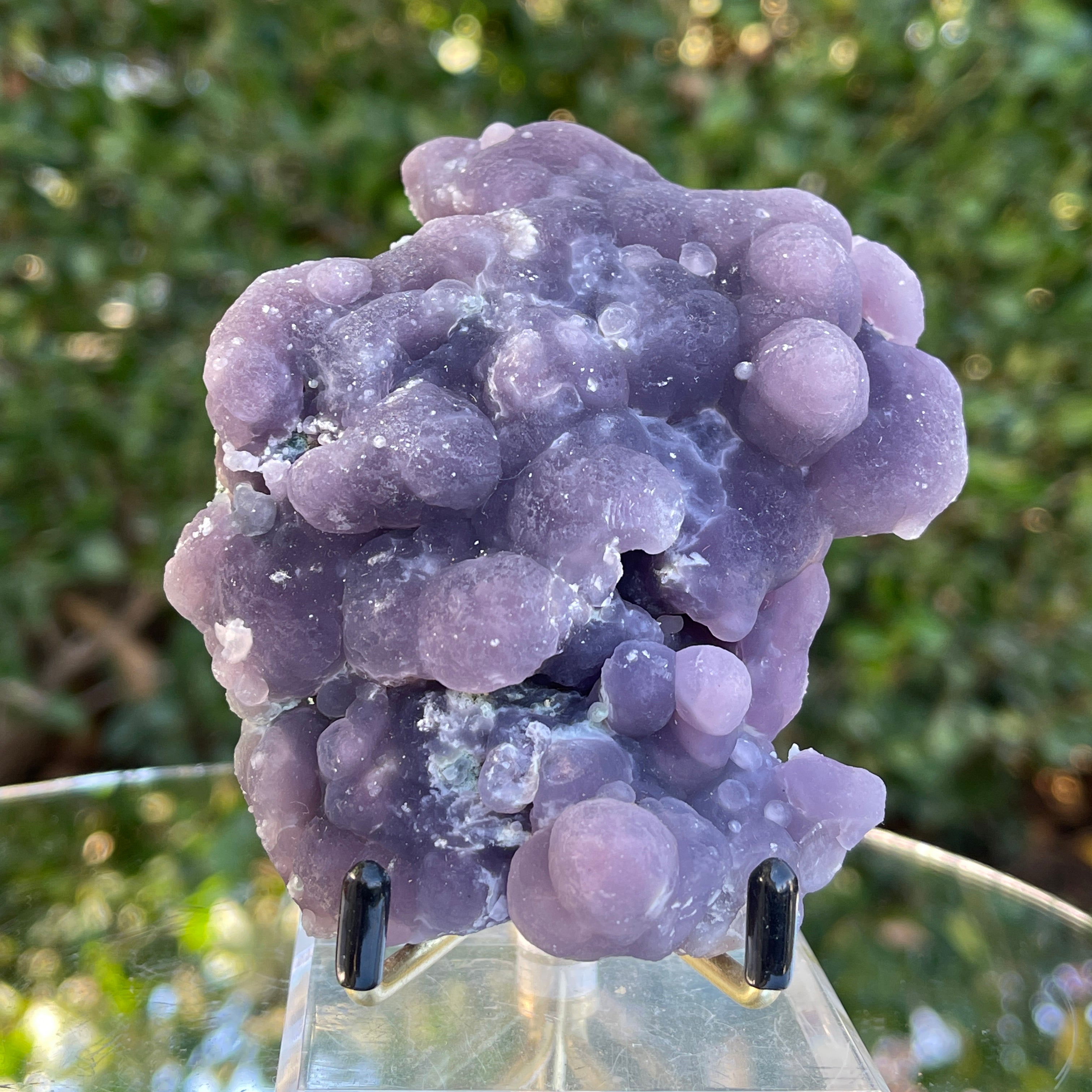 263g 7x5.5x4cm Purple Grape Agate Chalcedony from Indonesia