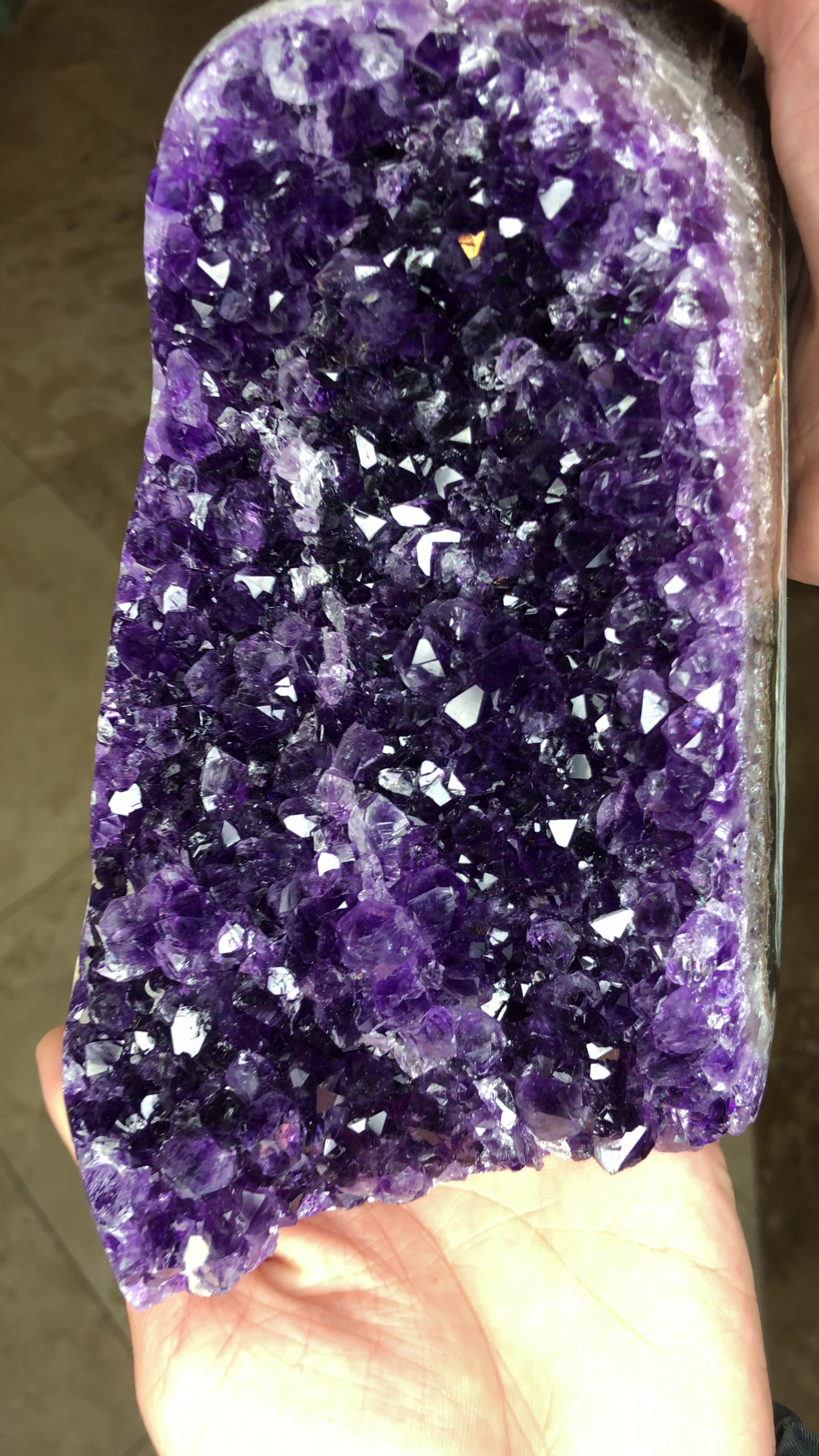 2.384kg 23x14x11cm Purple Amethyst from Uruguay