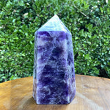 1.49kg 17x10x8cm Purple Banded Chevron Amethyst Point Tower from South Africa