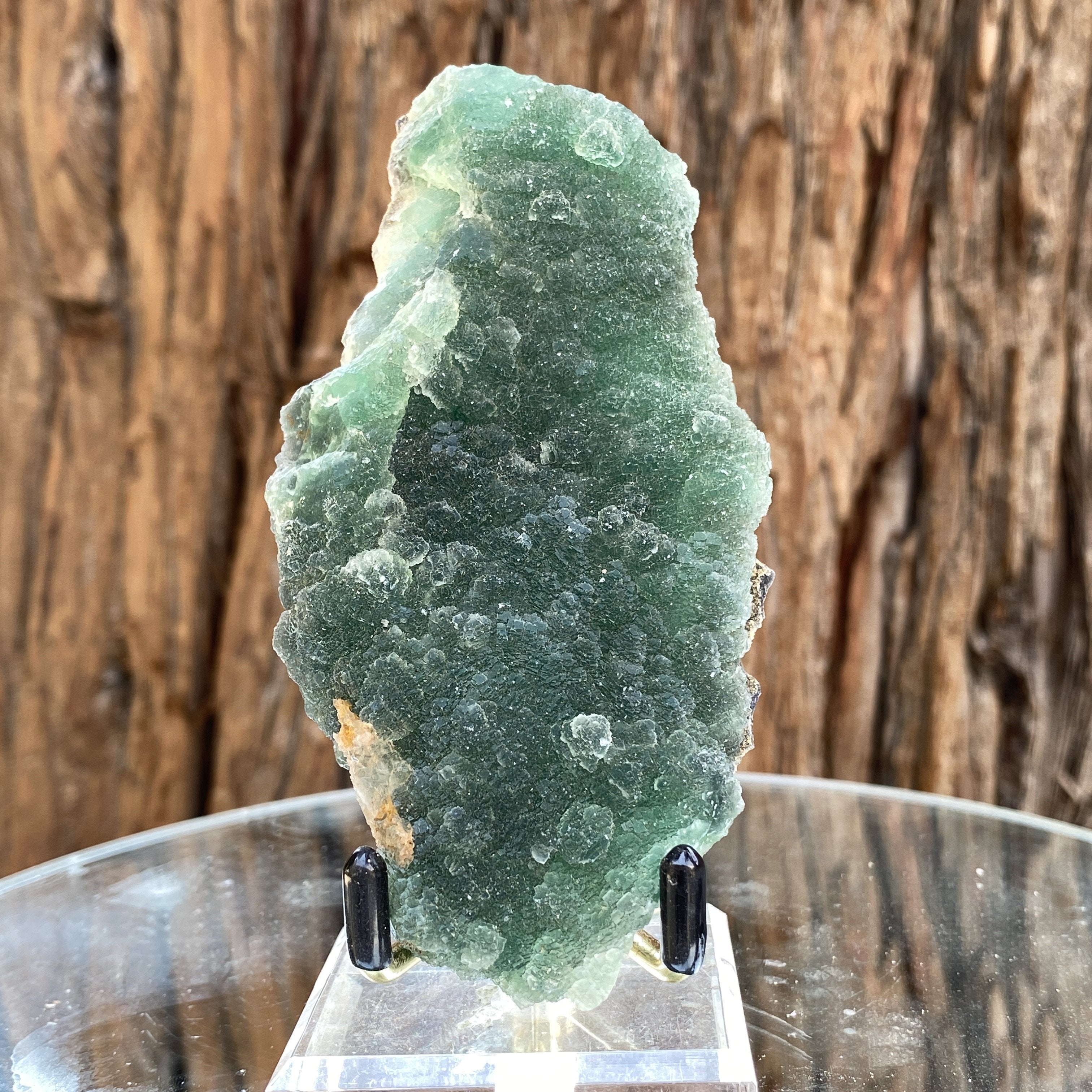 204g 11x6x3cm Green botryoidal Fluorite from China - Locco Decor