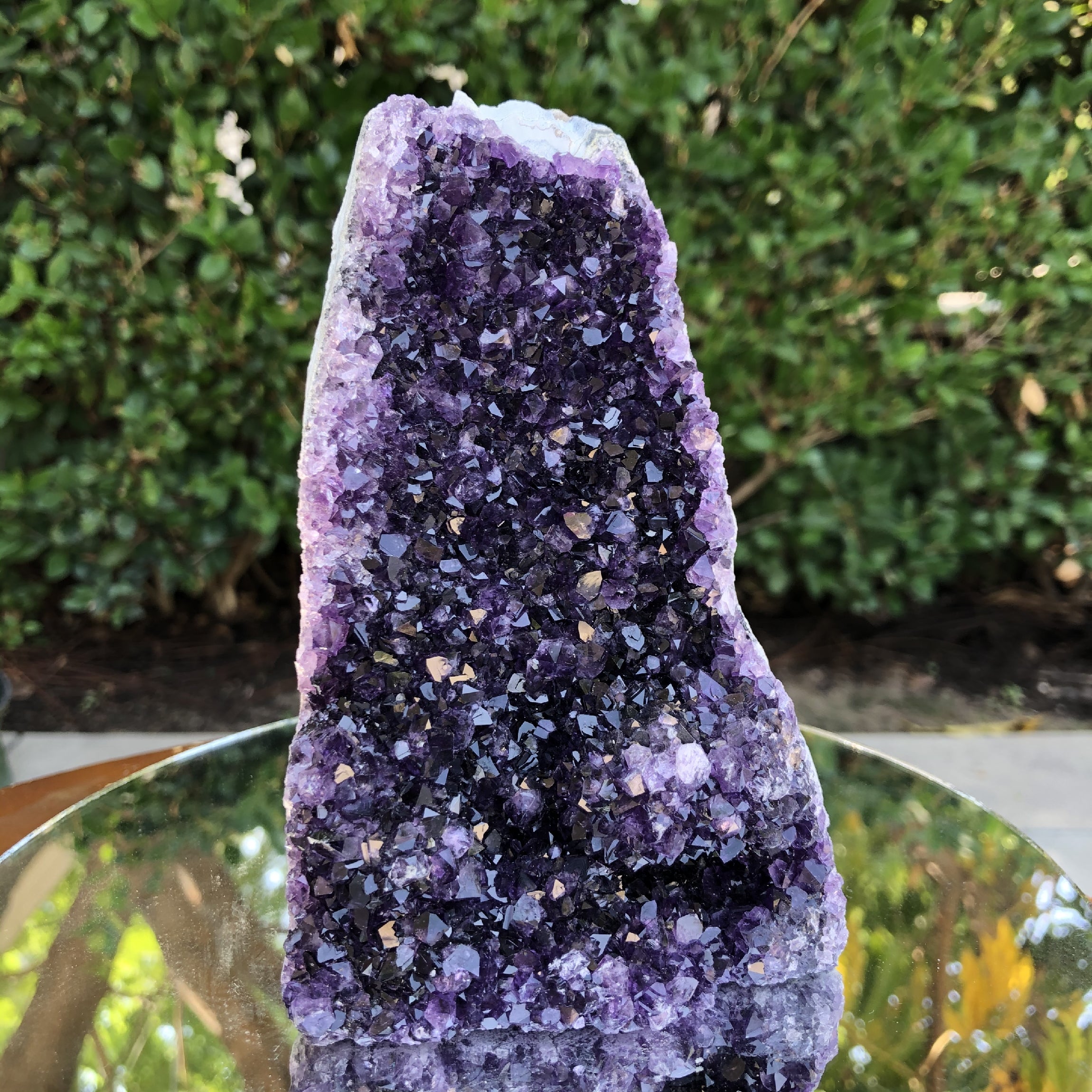 884g 14x9x9cm Purple Amethyst Geode from Uruguay