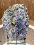 716g 13x11x6cm Big Crystal formation Purple Fluorite from Inner Mongolia, China