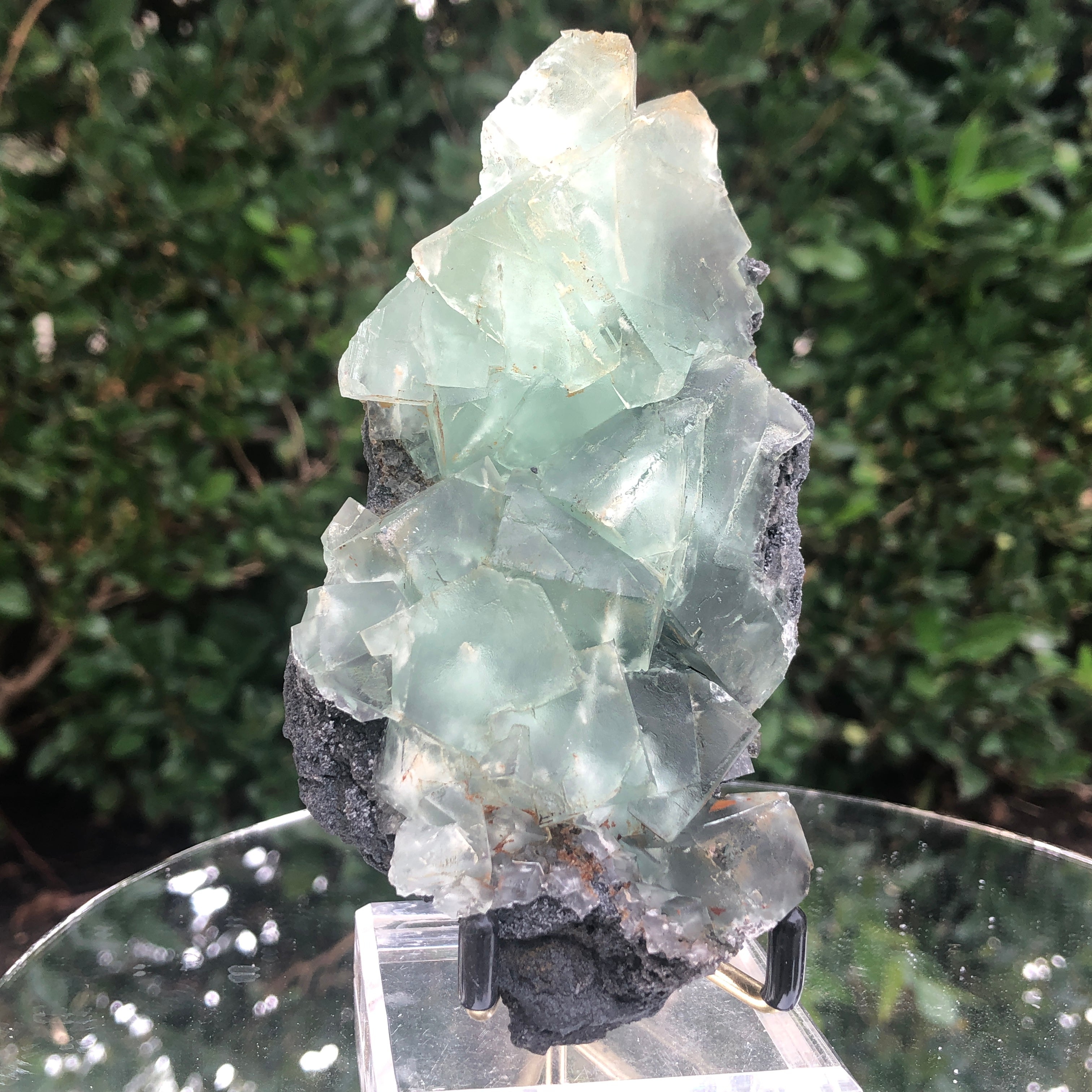 374g 13x8x5cm Green Fluorite Translucent from China