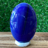 Blue Man-Made Quartz Palm Stone