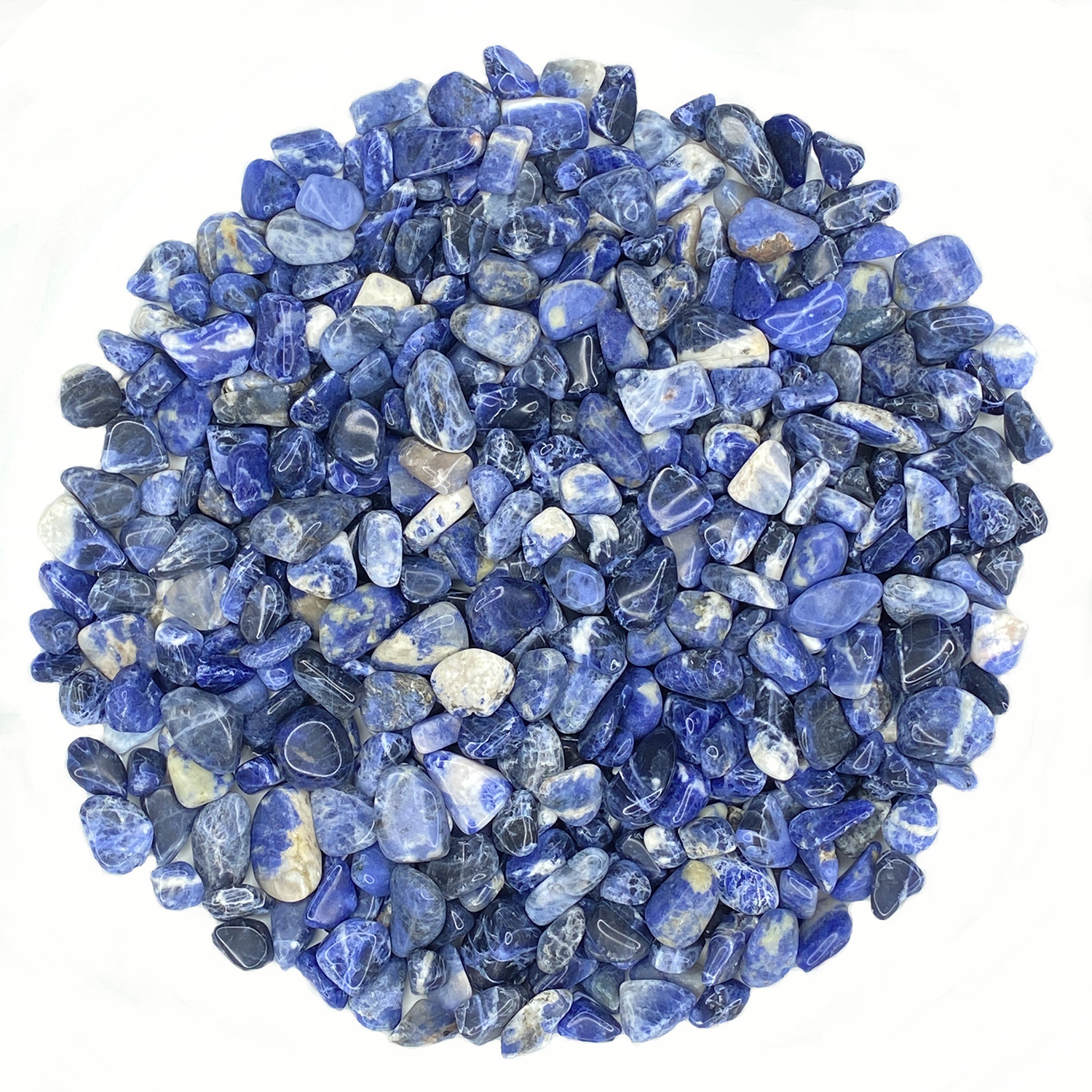 Bulk Tumbled Stone - Small - Blue Sodalite from Brazil