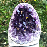 698g 8x6x11cm Purple Amethyst Geode from Uruguay