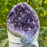 612g 10x9x8cm Grade A+ Big Smooth Crystal Purple Amethyst Geode from Uruguay