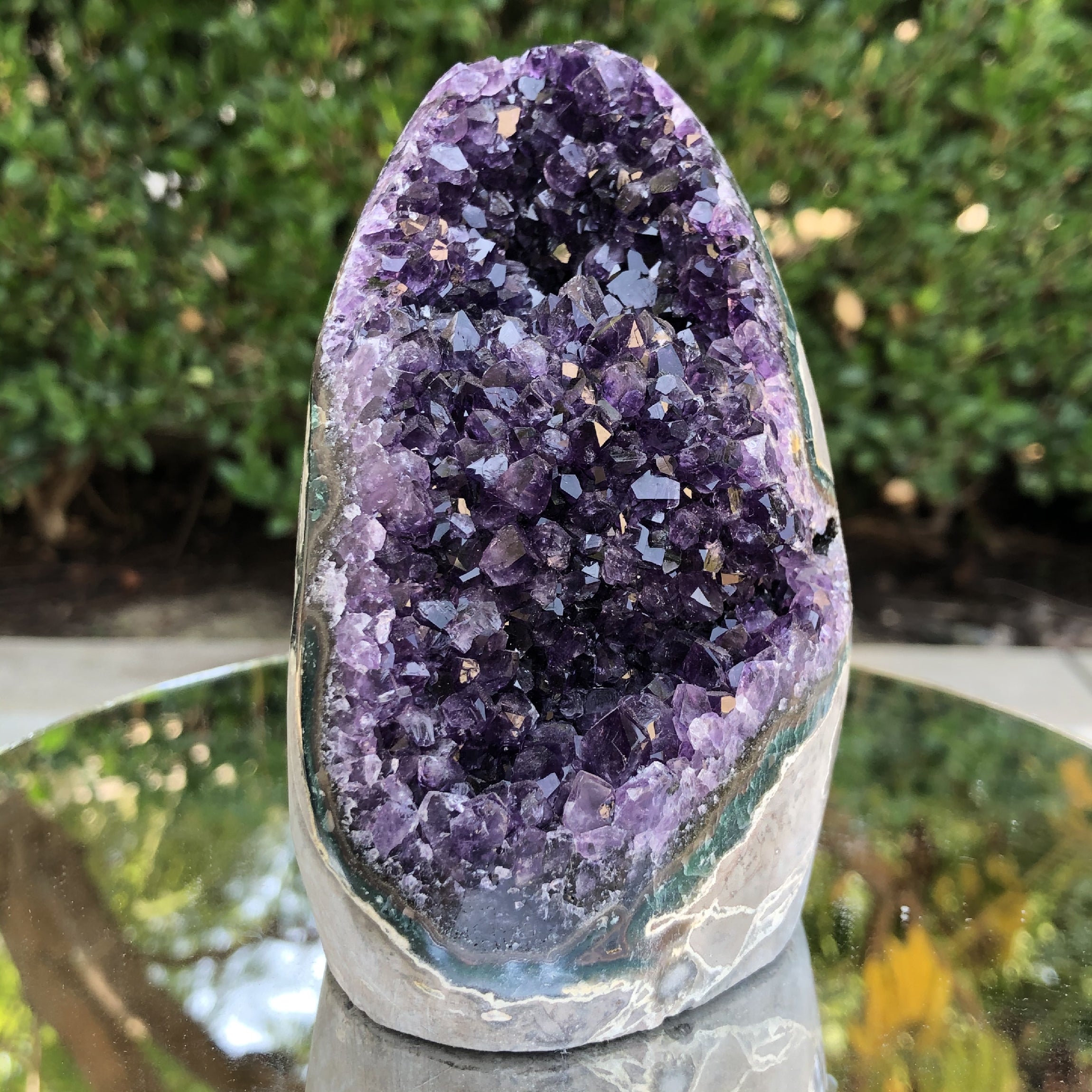 934g 12x9x8cm Purple Amethyst Geode from Uruguay