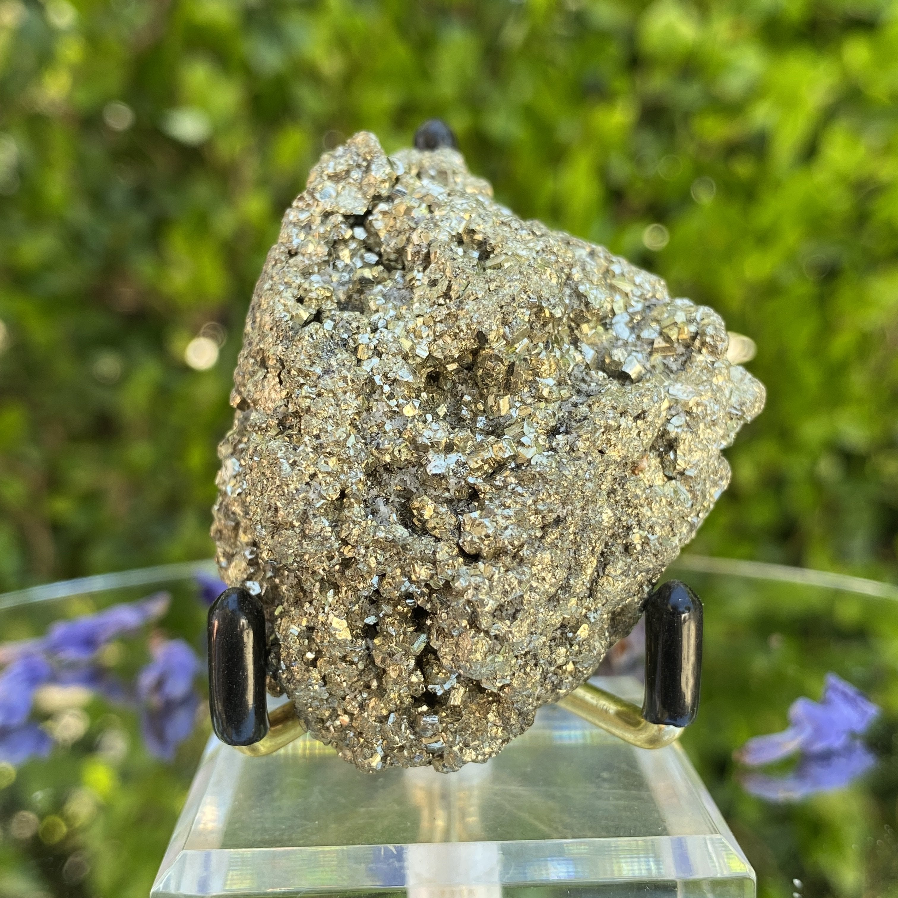 146g 7x5x4cm Fool's Gold Pyrite from Peru - Locco Decor