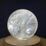 860g 8x8x8cm White Clear Quartz Sphere from China