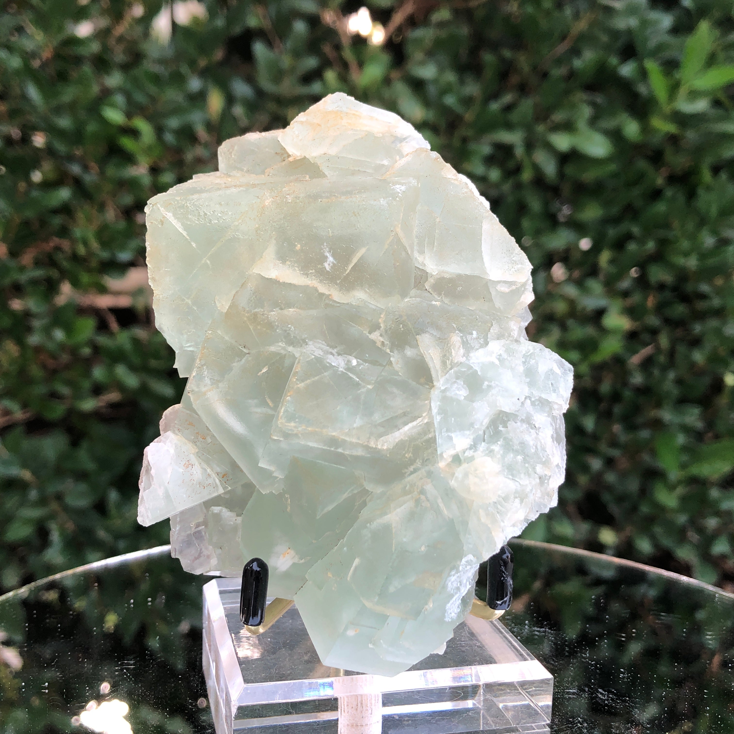 508g 11x7x6cm Green Fluorite Translucent from China