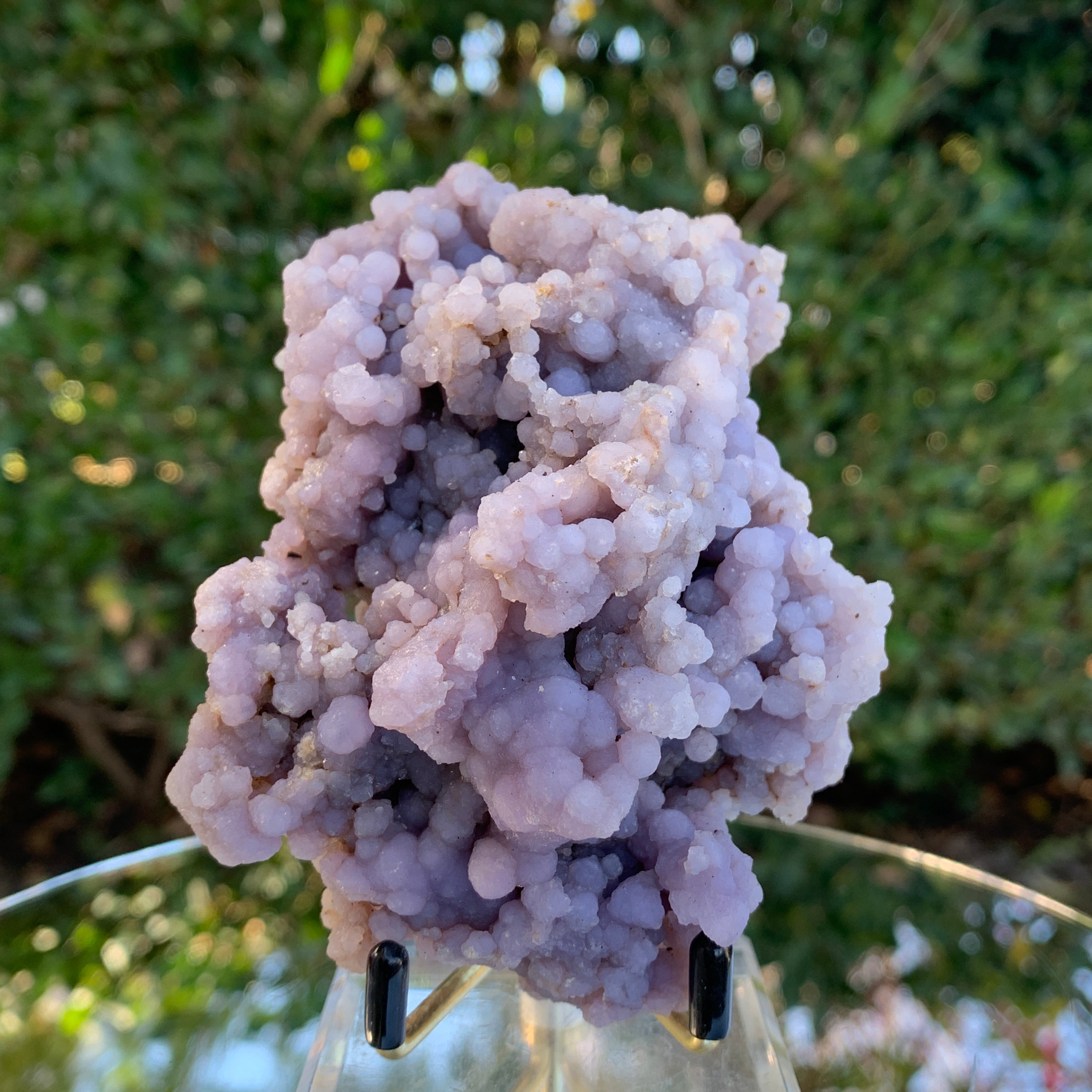 353g 7x6.5x6cm Purple Grape Agate Chalcedony from Indonesia
