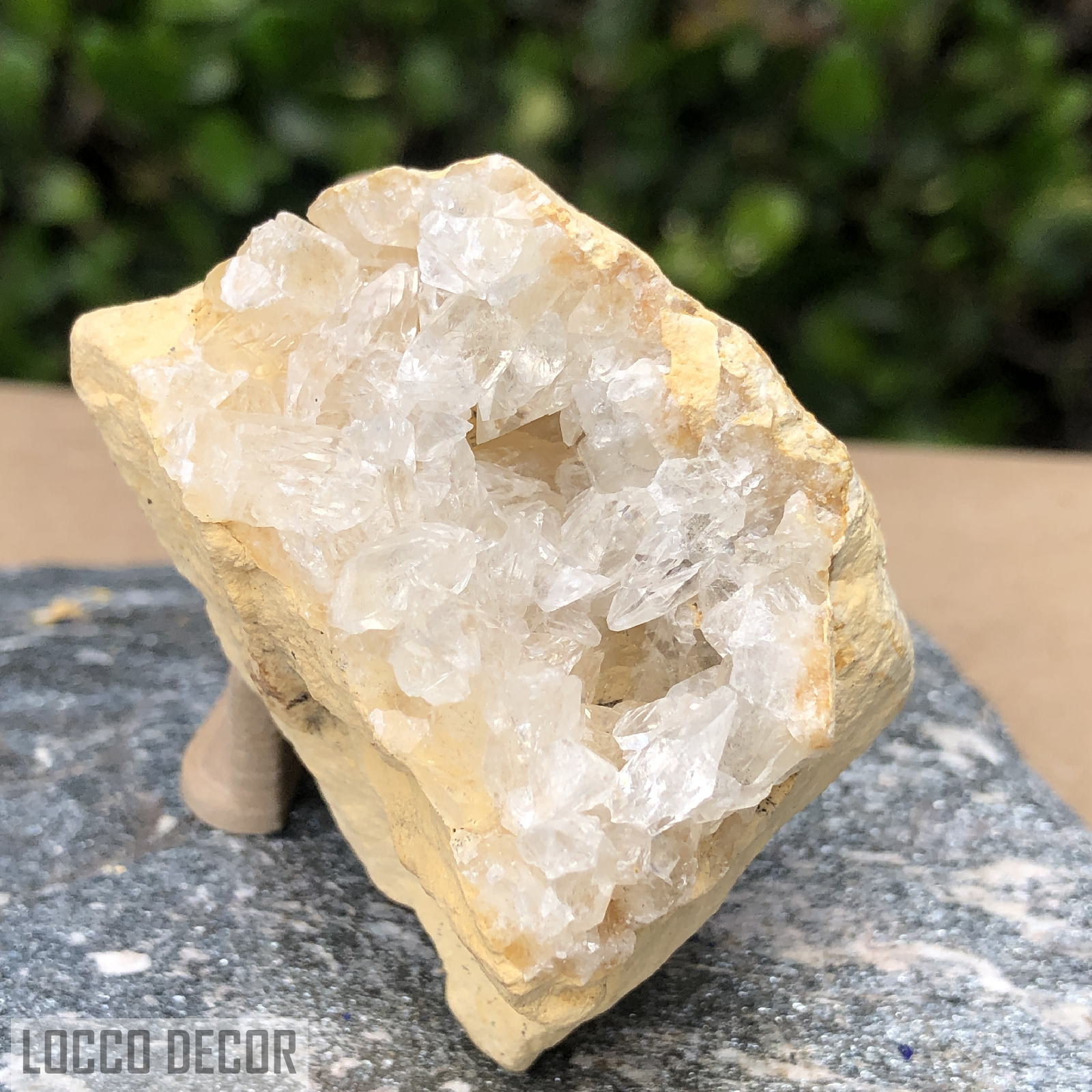 86g 5x7x6cm Clear Clear Calcite Geode from Mexico
