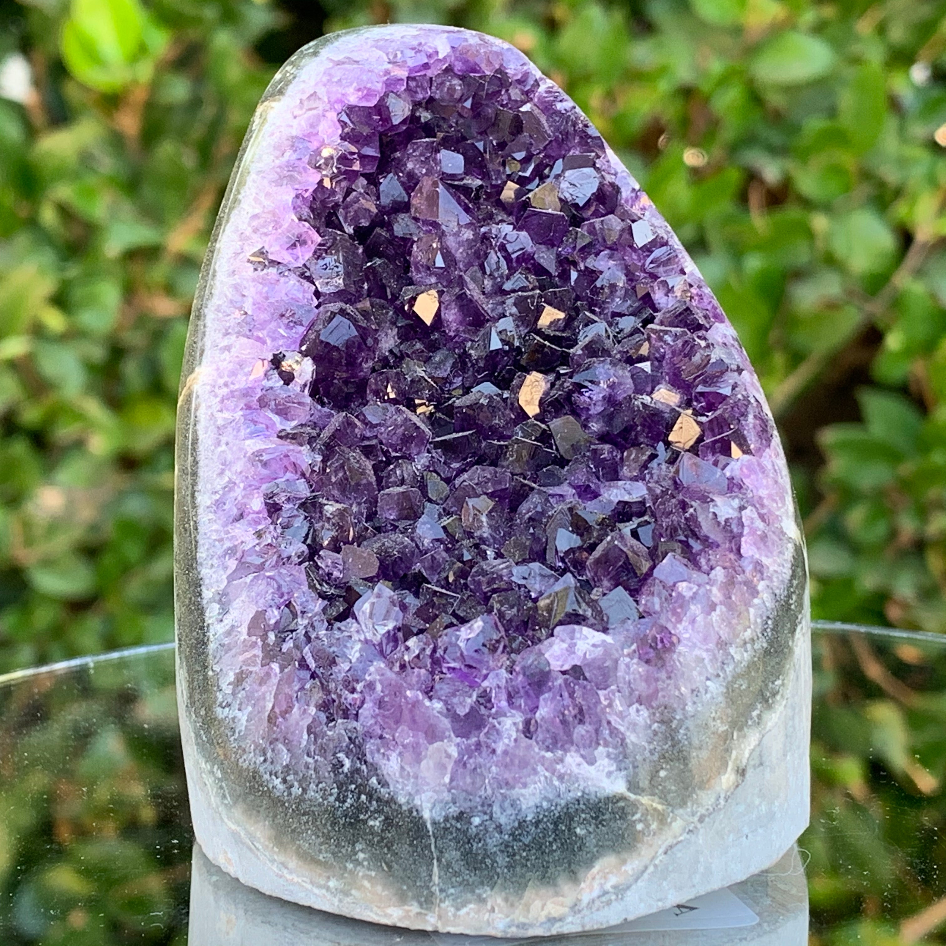 412g 7x7x10cm Purple Amethyst Geode from Uruguay
