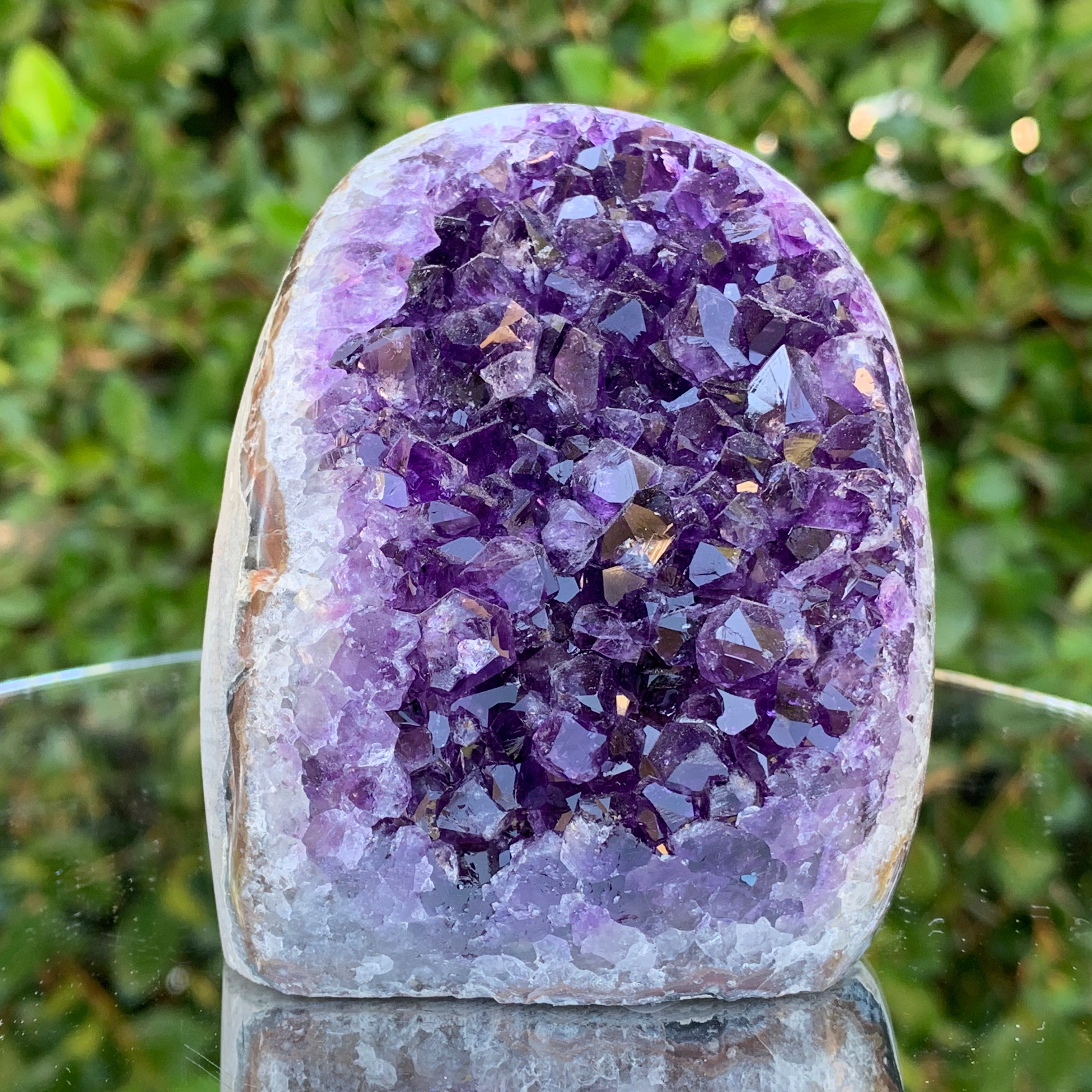 450g 6x6x9cm Purple Amethyst Geode from Uruguay