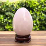 Pink Rose Quartz Egg