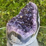 1.056kg 11x10x9cm Grade A+ Big Smooth Crystal Purple Amethyst Geode from Uruguay