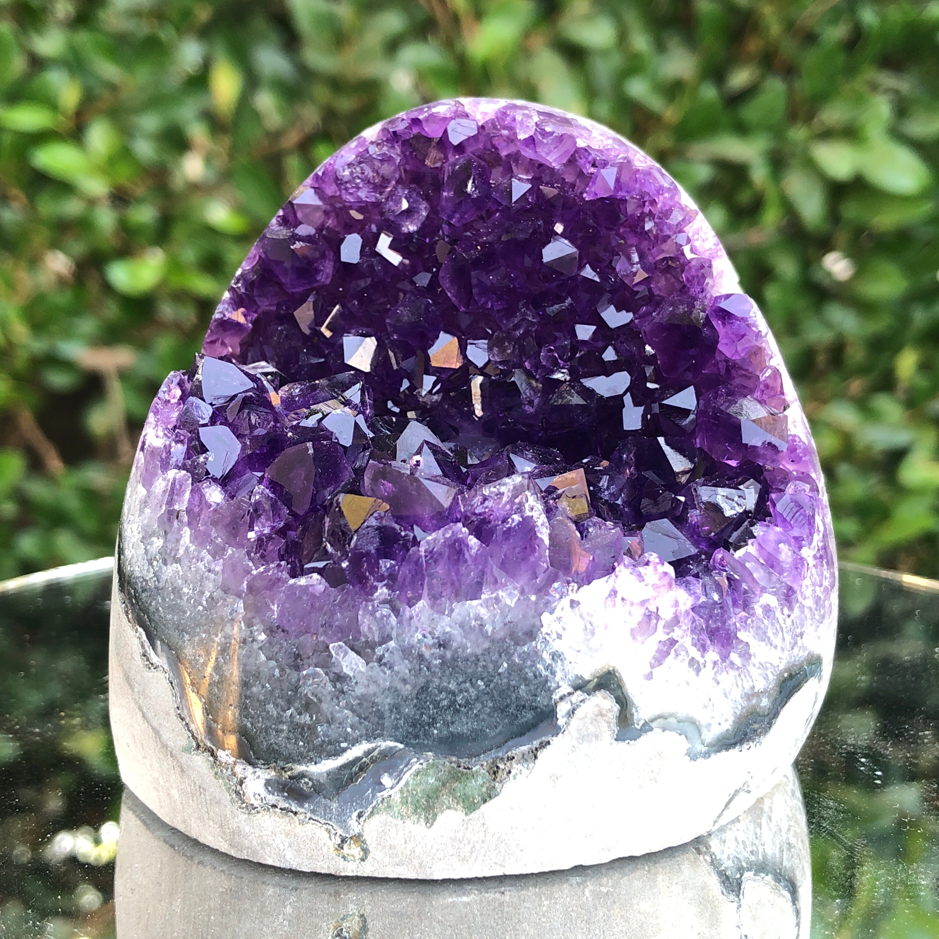 508g 8x7x8cm Purple Amethyst Geode from Uruguay