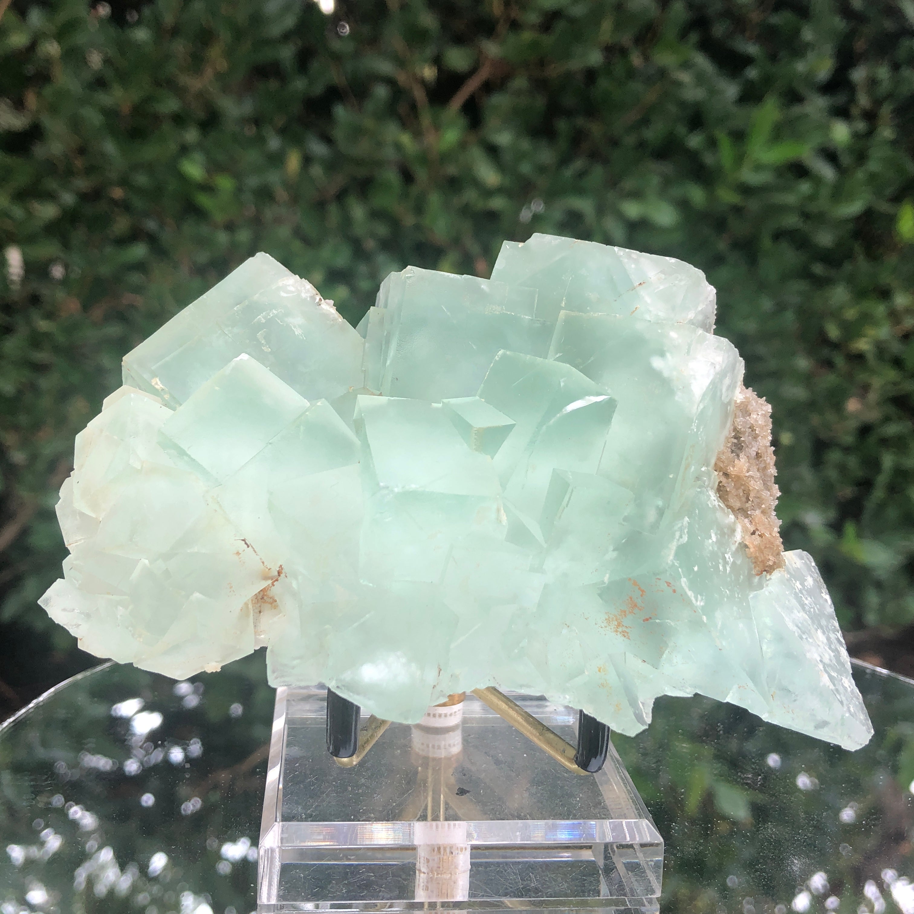 544g 13x8x6cm Green Fluorite Translucent from China