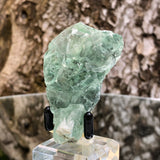 60g 6x5x2cm Glass Green and Clear Fluorite from Xianghualing,Hunan,CHINA