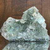 654g 12x10x6cm Glass Green Clear Transparent Fluorite from China