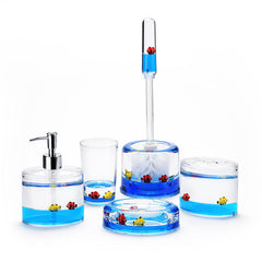 fish tales bath accessories Amazon.com: Allure Home Creation Tails 3-Piece Soap/Lotion Dispenser, Toothbrush Holder, and Wastebasket Set : Home & Kitchen this tissue box cover is hand Fish Tails Soap Dish -