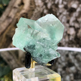 64g 5x4x4cm Glass Green and Clear Fluorite from Xianghualing,Hunan,CHINA