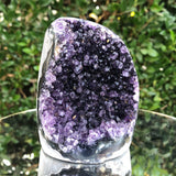 626g 7x7x10cm Purple Amethyst Geode from Uruguay
