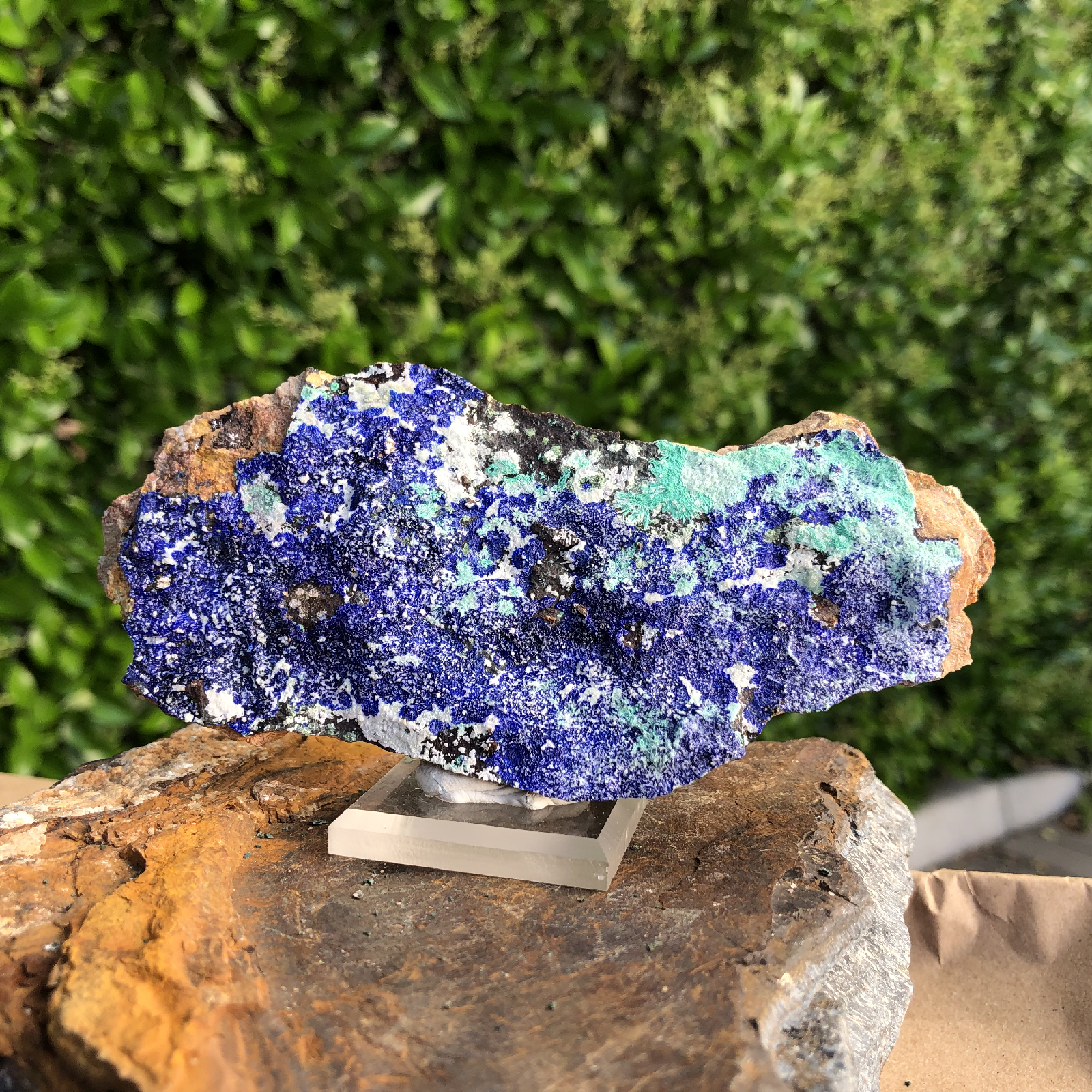 151g 14x7x3cm Ocean Blue Azurite from Morocco