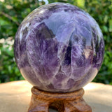 1.17kg 9x9x9cm Purple Banded Chevron Amethyst Sphere from South Africa