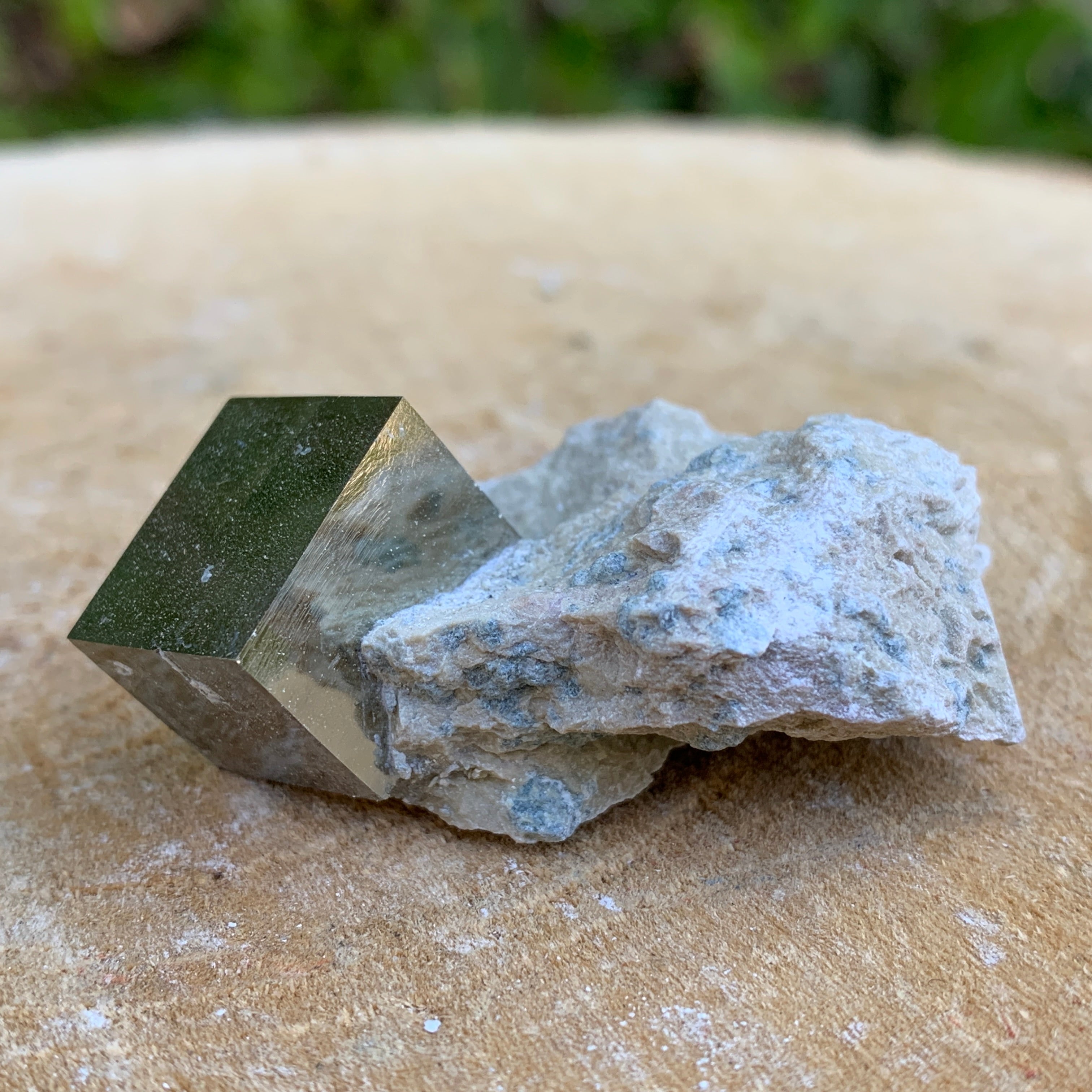 30.0g 3x3x2cm Matrix Silver Spanish Pyrite from Spain
