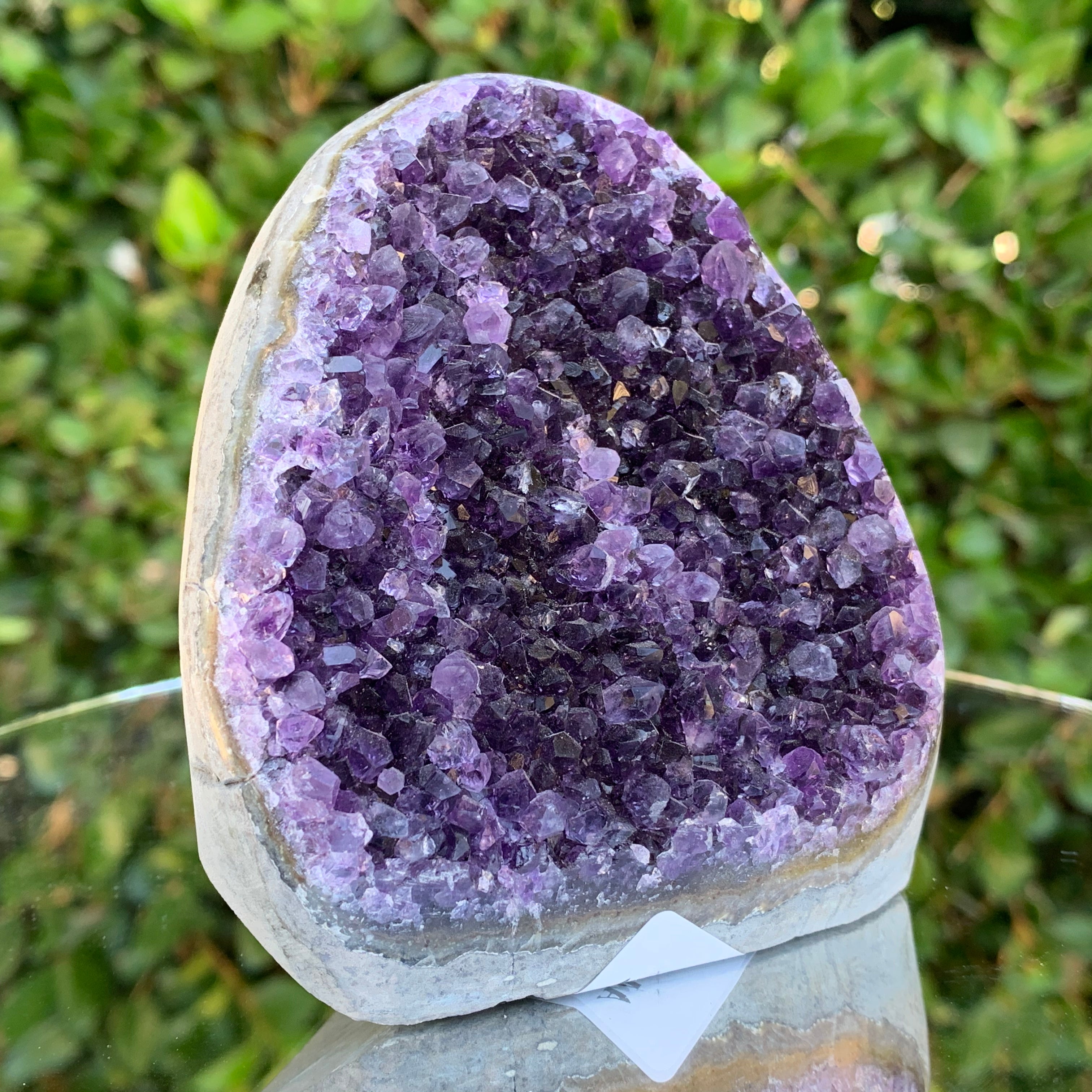 652g 9x8x10cm Purple Amethyst Geode from Uruguay
