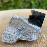 52.0g 3x3x3cm Matrix Silver Spanish Pyrite from Spain