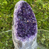 1.25kg 15x10x6cm Grade A+ Big Smooth Crystal Purple Amethyst Geode from Uruguay - Locco Decor