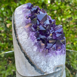 938g 10x9x8cm Grade A+ Big Smooth Crystal Purple Amethyst Geode from Uruguay