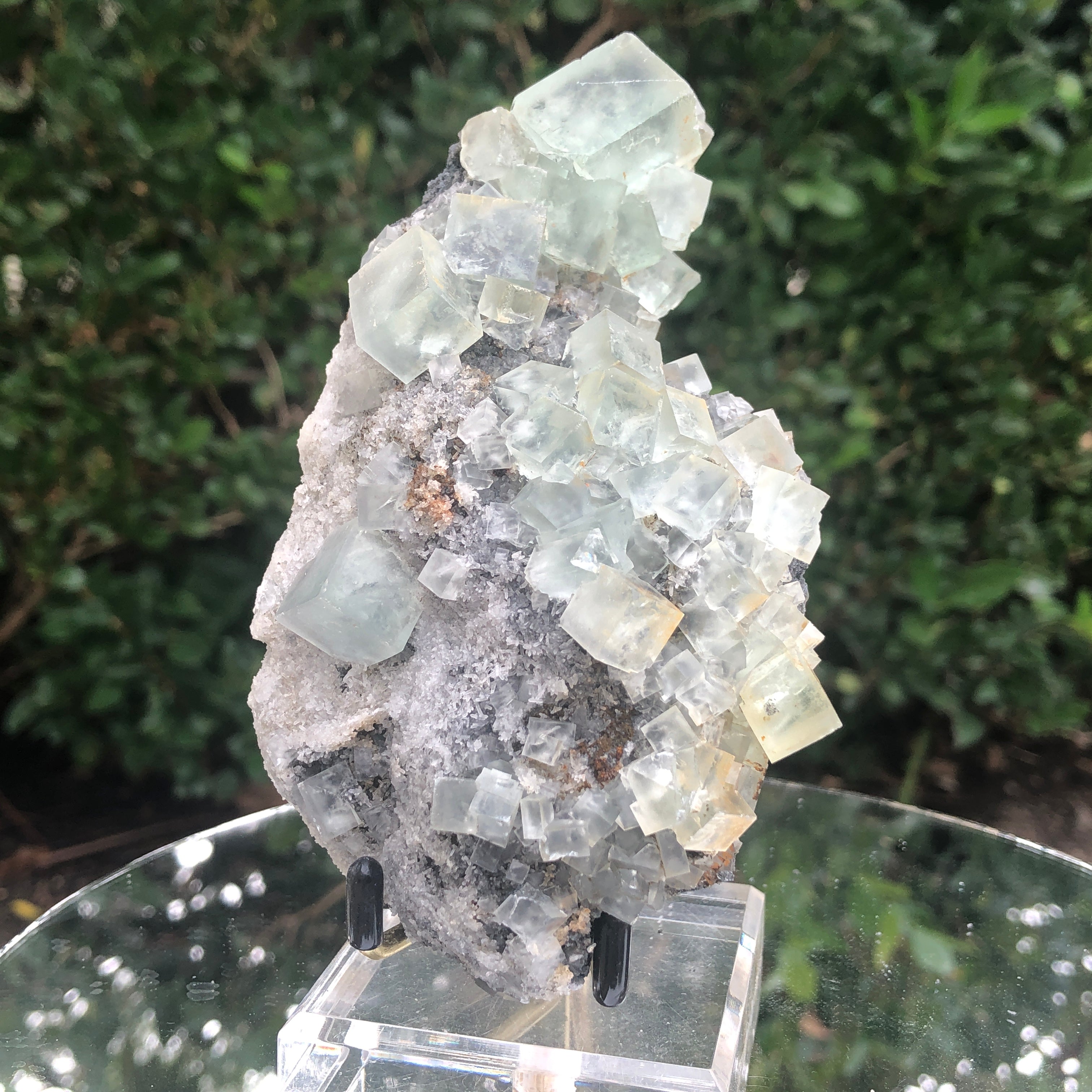 372g 14x8x6cm Green Fluorite Translucent from China
