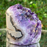 256.7g 5x6x6cm Purple Amethyst Geode from Uruguay
